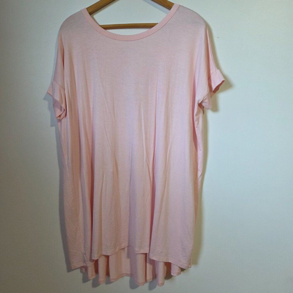 NEVER WORN BELLAMIE BLUSH PINK LOOSE FITTING X BACK SUPER SOFT TOP SIZE XL WMNS